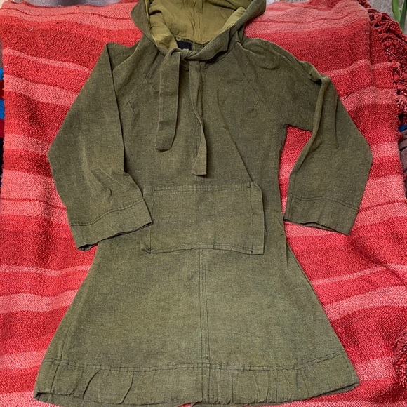 filly Dresses & Skirts - FILLY BAMBOO COTTON DESIGNS HOODED DRESS MADE IN CALIFORNIA SZ 1 (SMALL)